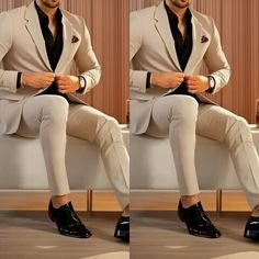 #ad Top Rated Beige Men's Suits Slim Fit Blazer Wedding Prom Party 2 Pieces Business Tuxedos, Fashion Mens Suit 2 Piece Suit Men Wedding, Beige Suit Men, 2 Piece Suit Men, Beige Suits For Men, Blazer Wedding, Suit Ideas, Beige Suits, Slim Fit Blazer, Suit Men