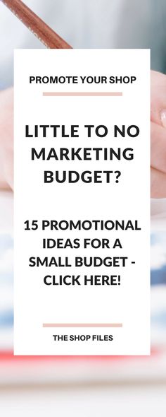 How to Market Your Retail Business on a Small Budget - The Shop Files Budget Grocery, Pinterest Board Names, Promotional Ideas, Business Marketing Ideas, Retail Marketing, Marketing Budget, Pinterest Marketing Strategy, Small Budget, Increase Sales