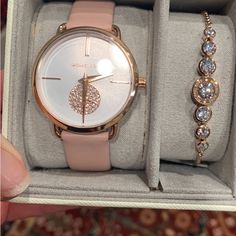 This Set Is Very Nice Said I Love It But Too Many Watches Watch Bracelet, Michael Kors Accessories, Rose Gold Watch, Ladies Watch, I Love It, Gold Watch, Bracelet Set, Accessories Watches, Love It