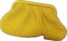 Chic Summer Travel Pouch, Chic Yellow Crochet Bag, Chic Yellow Crochet Bag For Daily Use, Yellow Summer Clutch Bag, Chic Yellow Woven Straw Bag, Yellow Clutch Bag For Summer, Yellow Rectangular Clutch For Summer, Yellow Rectangular Summer Clutch, Summer Straw Clutch Bag