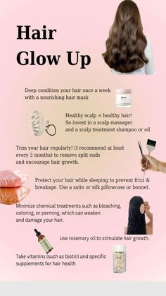 Improve Hair Health, How To Get Better Hair, How To Make Your Hair Healthy, Hair Prosperity, Long Healthy Hair Tips, How To Get Healthy Hair, Healthy Hair Aesthetic, Healthy Curly Hair, Healthy Hair Routine