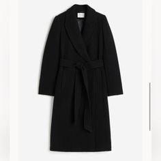 Brand New H&M Premium Collection Double Breast Wool-Blend Coat. Size S. Fit True To Size. 22” Across The Pits. 47” Long. Lined. Calf-Length Coat In A Woven Wool Blend. Pointed Lapels, Wrapover Front With Concealed Snap Fasteners, And A Wide, Removable Tie Belt At Waist. Shoulder Pads And Long Sleeves. Welt Chest Pockets And Welt Side Pockets. Vent At Back. Elegant H&m Outerwear For Fall, Elegant H&m Fall Outerwear, Elegant H&m Workwear Outerwear, Elegant H&m Outerwear For Work, Chic Tailored Outerwear By H&m, Chic Tailored H&m Outerwear, H&m Jackets, Cell Phone Holster, Wool Blend Coat