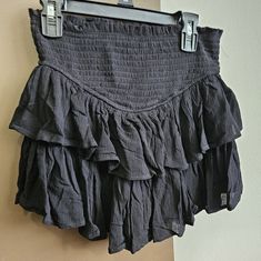 New With Tags! Size Xs. Shorts Underneath!! This Is Part Of My 5 For $25 Sale. Bundle Any 5 Items That Say 5 For $25 And I Will Send U A $25 Offer!! Otherwise Price Is Firm Black Mini Bottoms For Summer, Black Mini Length Bottoms For Summer, Casual Ruffled Skirt For Night Out, Black Tiered Skort For Summer, Casual Black Shorts With Lined Skirt, Cheap Cotton Ruffled Mini Skirt, Black Lined Skirt Shorts For Summer, Black Shorts With Lined Skirt For Summer, Black Short Mini Skirt For Summer