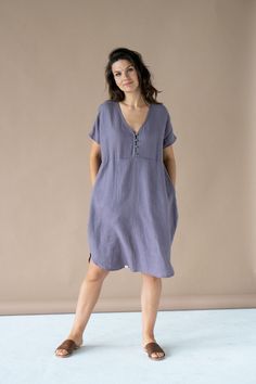 Linen oversized dress - no limits for your body shape nor movements. Made of 100% linen fabric. The model (174 cm hight) is wearing size L. Perfect outfit for hot summer days! Oversized Linen Summer Dress, V-neck Linen Dress For The Beach, Oversized Linen V-neck Dress, Summer Linen Midi Dress Relaxed Fit, Summer Linen Tunic Dress, Relaxed Fit Linen V-neck Dress For Day Out, Summer Linen Tunic Midi Dress, Oversized Casual Linen Beach Dress, Relaxed Fit Linen Midi Dress For Beach