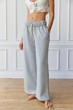 Out From Under Hoxton Sweatpant | Urban Outfitters Urban Outfitters Sweatpants, Low Rise Sweatpants, Baggy Sweatpants, Urban Outfitters Pants, Girls Sleepwear, Green Fits, Comfy Chic, Cozy Chic, Cozy Fashion