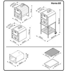 the drawing shows an oven, stove and sink with measurements for each item in this diagram