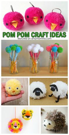 pom pom craft ideas for kids to make