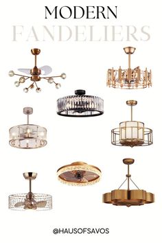 modern chandeliers are featured in this article