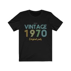 Vintage 1970 Birthday Shirt, Funny Turning 50 Years Gift Original Part – Starcove Fashion 1989 Birthday, 31st Birthday, Happy Party, Great Gifts For Men, Thirty One, Birthday Shirt, Gift For Men