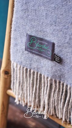 Close up of a blue and grey wool blanket folded over a wooden ladder. Pastel Home, Blue Interiors, Large Bed, Sofa Throws, Pastel Home Decor, Bed Blankets, Pastel House