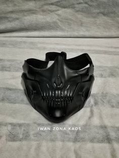 Luxury Black Mask For Cosplay, Black Skull Mask, Black Halloween Mask For Protection, Black Mask For Halloween Protection, Black Protective Mask For Halloween, Cool Masks Dark, Cool Face Masks Design, Cool Face Masks, Ghost Soldiers