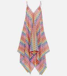 Zigzag lamé beach dress in multicoloured - Missoni | Mytheresa Multicolor Beachwear Midi Dress As Beach Cover-up, Multicolor Cotton Midi Dress For Beach, Chic Multicolor Midi Dress For The Beach, Multicolor Cotton Beach Mini Dress, Multicolor Beachwear Midi Dress, Multicolor Cotton Mini Dress For Beach, Multicolor Midi Beachwear Dress As Beach Cover-up, Multicolor Mini Dress For Poolside Summer, Multicolor Beachwear Midi Dress For Beach Cover-up