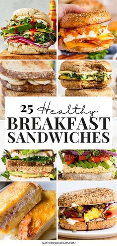 25 healthy breakfast sandwiches that are easy to make