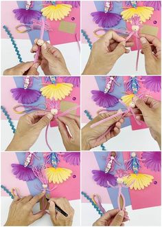 step by step instructions on how to make paper flowers