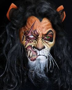 Werewolf Scratch Makeup, Creative Face Painting, Scar Makeup