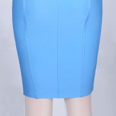 Our Style No.DF070390%Polyester. 10%SpandexVery StretchyMade in HongkongGentle Dry Clean Only Blue V-neck Elastane Dress, Blue Knee-length Stretch Dress, Blue Stretch Knee-length Dress, Blue Bodycon Solid Color Dress, Blue Solid Color Bodycon Dress, Blue Pencil Skirt Party Dress, Blue Knee-length Elastane Dress, Blue Elastane Knee-length Dress, Blue Elastane Dress For Summer