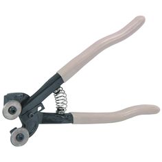 a pair of pliers is shown on a white background