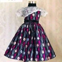 African Children Dress Designs, Children Dress Designs, Latest Children Ankara Gown, Kids Ankara Styles, Ankara Styles For Kids