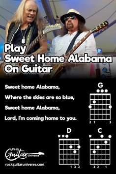 an ad for the rock band sweet home alabama