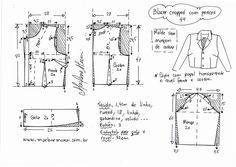 three different types of shirts with measurements for each shirt, and the other two are shown in