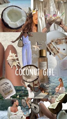 coconut girl aesthetic milk girl vibes soft summer Cocunat Girl, Coconut Pictures, Summer Coconut Girl Aesthetic, Coconut Girl Wallpaper, Coconut Girl Outfits, Coconut Girl Aesthetic Outfits, Coconut Aesthetic, Aesthetic Coconut Girl, Coconut Girl Summer