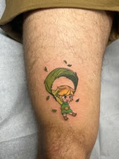 a man with a tattoo on his leg that has a link link link link link link link