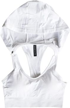 RUNNER ISLAND Womens White Sports Bra Hoodie High Impact Strappy Racerback Running Workout Tennis Crop Top Tank at Amazon Women’s Clothing store Back Lift, Tennis Aesthetic, Tennis Whites, Tennis Fashion