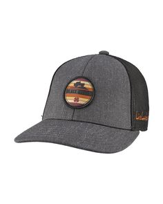 Whether you're a rugged outdoorsman or you prefer to look out the window, our Ayton Hat will help you look the part. Dark grey in color accented with breathable black mesh, this adjustable snapback hat features an HD printed patch with a tribute to the one who lives their lives offroad. Pair it with a sweatshirt or hoodie for the perfect rockcrawler look. Gray Trucker Hat With Logo Patch And Curved Bill, Logo Patch Trucker Hat For Camping, Camping Trucker Hat With Logo Patch, Gray 5-panel Trucker Hat For Outdoor, Gray Outdoor Hat With Logo Patch, Gray Trucker Hat With Curved Brim, Gray Curved Bill Hat For Outdoor, Trucker Hat With Leather Patch For Outdoor Activities, Gray Baseball Cap For Outdoor Activities