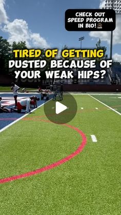 Newspeed Training Inc🏃🏾‍♂️ on Instagram: "GET RID OF YOUR WEAK HIPS!

Add this exercise so you can strengthen your hips to get better!

💬Check the link in bio if you’re in a 4 week  speed program to help get you faster!

🚨FOLLOW @newspeedtraining_inc FOR MORE!🚨

#trackandfield #athlete #speed #workout #hardwork #mindset #motivation #sprints #newspeedwin"