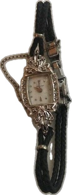 Victorian Style Formal Quartz Watches, Antique Diamond Watch With Diamond Hour Markers, Antique White Gold Collectible Watch, Antique Diamond Watch For Evening, Vintage Hallmarked Watches For Evening, Antique Hallmarked Diamond Watch As Gift, Antique White Gold Watches For Formal Occasions, Vintage Formal Jewelry And Watches With 17 Jewels, Antique White Gold Formal Watches