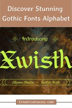 an old fashioned font that has been used to spell the word,'swish '