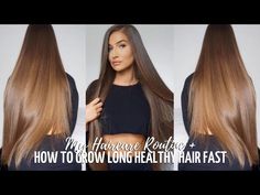 Discover my hair routine and tips for growing long, healthy hair fast! 💁‍♀️✨ #HairCare #HealthyHair #HairGrowth #HairTips #LongHair #BeautyRoutine #HairGoals #NaturalHairCare #HairJourney #HairInspiration Long Hair Routine, Thicken Hair Naturally, Rosemary Oil For Hair Growth, Rosemary Oil For Hair, Routine Tips