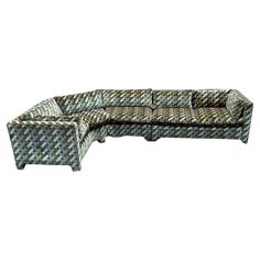 an image of a couch that is made out of woven material