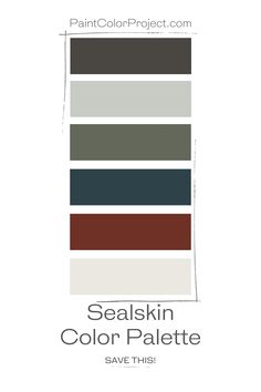 the color scheme for sealkin's paint palette