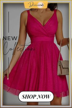 Keep It Fancy Tulle Party Event Mini Dress Elegant Fit And Flare Mini Dress For Party, Glamorous A-line Summer Evening Dress, Glamorous A-line Mini Dress For Party Season, Elegant A-line Party Mini Dress, Flirty A-line Dress For Prom, Pink Fit And Flare Mini Dress For Evening, Glamorous Fit And Flare Party Dress, Summer Prom Dresses, Fit And Flare Style, Glamorous Fit And Flare Dress For Party