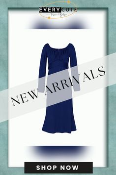 Navy Blue Pleated Tie Waist Long Sleeve Midi Dress Blue Fitted Maxi Dress For Work, Fitted Navy Long Sleeve Maxi Dress, Fitted Long Sleeve Navy Maxi Dress, Navy Fitted Long Sleeve Maxi Dress, Navy Long Sleeve Fitted Maxi Dress, Sleeve Midi Dress, Midi Dress With Sleeves, Long Sleeve Midi, Long Sleeve Midi Dress