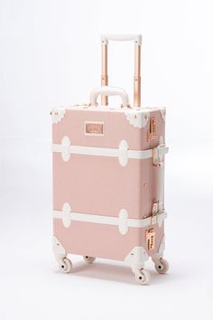 SarahFace Spinner Suitcase - Cherry Pink's Luxury Rectangular Travel Accessories Case, Pink Luggage With Sleeve For Business Trips, Luxury Portable Travel Cases, Luxury Cases With Luggage Sleeve For Trips, Luxury Travel Cases With Luggage Sleeve, Luxury Luggage With Rectangular Case And Sleeve, Elegant Pink Luggage For Travel, Luxury Rectangular Luggage With Sleeve, Luxury Travel Luggage With Rectangular Case