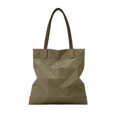 Bao Bao Issey Miyake Track Tote Bag Track Embodies The Triangular Sophistication Of Bao Bao Issey Miyake Design And The Fundamental Concept Of "A Piece Of Cloth". The Isosceles Triangle Is Encased Within The Fabric Of The Bag, Offering A Smooth, Minimalist Design In Addition To Thick Nylon Handles And Functional Details For Easy Everyday Wear. This Tote Bag Has A Large Capacity Can Store A 13" Laptop. It Has An Inner Zippered Pocket That Can Securely Store Valuables. Product Code: Bb38-Ag861 Mat Khaki Tote Bag, Issey Miyake Bag, Isosceles Triangle, Issey Miyake Pleats Please, Timeless Bags, Bao Bao Issey Miyake, Issey Miyake Men, Bao Bao, Nylon Bag