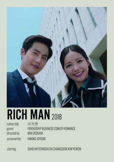 the poster for rich man 2013 shows two young people in suits and ties standing next to each other