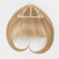 Who wouldn't love to flirt with this fun fringe? But don't snip - clip! These bangs blend seamlessly with your own hair. Going out with a bang has never been so much fun-or so commitment-free? This 5-inch long bang has 9¬Ω-inch face framing sides that blend seamlessly with your own hair! Style is shown in color: R6/30H - Chocolate Copper Remove Forehead Wrinkles, Bang Hair, Clip In Bangs, Best Wig Outlet, Forehead Wrinkles, Monofilament Wigs, Best Wigs, Trending Hairstyles, Hair Toppers