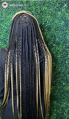 Black Braids With Blonde Ends, Back Length Box Braids, Blonde And Black Knotless Braids, Edges Tut, Braid Colors, Birthday Braids, Braids With Color, Black Girls Hairstyles Weave, 2022 Hairstyles