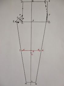 an image of a drawing on the wall with lines and numbers in front of it