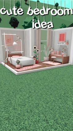 a room with green carpet and white walls