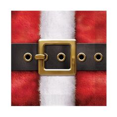 a close up of a santa claus's belt with gold buckles on it