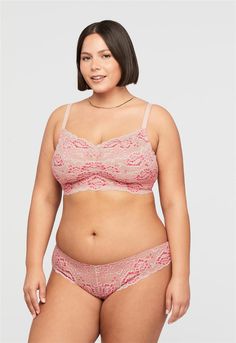 Finally, a bralette designed for fuller cup sizes! Sized like a bra with band and cup sizes, the lace Bralette was designed to support women with larger busts and smaller backs. Wire-free and made with our smooth floral lace, this bralette also features convertible straps that can be styled classic or crisscross to com Support Women, Lace Bands, Cup Sizes, Plus Size Lingerie, Lace Back, Bra Styles, Women Supporting Women, Stretch Lace, Lace Bralette