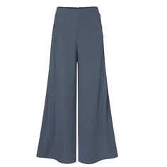 Blue Button Elastic High Waist Wide Leg Pants Look Winter, Minimalist Winter, High Waist Wide Leg Pants, Winter Pants, Outfit Casual, Winter Looks, Wool Sweaters, Casual Outfit, Bottoms Pants