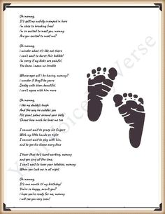 a poem written in black ink with footprints on it