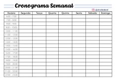 a printable sign up sheet with the words creongrama semaal