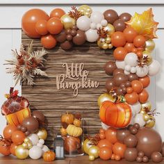 an image of a thanksgiving decoration with balloons