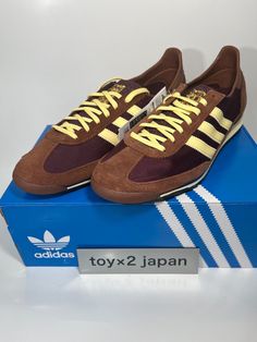 adidas Originals SL72 OG IE3425 Maroon/Almost Yellow/ Brown WMNS [US6-13] New Description Brand New This product is 100% authentic. If you have any questions, please feel free to contact us. We will pack and ship with care. ※Please be sure to check the size before 　purchasing. We cannot cancel the order after shipping for reasons such as wrong size or wrong fit. Shipping Duration All items are official items. We will ship your item via FedEx or DHL International Japan Post with the tracking number. We can NOT ship your item on Saturdays, Sundays, and Japanese Holidays. We can NOT ship your item if you did not register your phone number to eBay. ---Shipping Duration--- Expedited ......3days~1week It may takes 2week~3weeks depending on the shipping status of each country. International Buyer Retro Sneakers With Three Stripes And Round Toe, Retro Brown Sneakers For Sports, Retro Adidas Logo Sneakers For Sports, Retro Adidas Sneakers For Sports, Retro Sneakers With Laces For Sports, Retro Lace-up Sneakers For Sports, Adidas Running Shoes With Three Stripes And Round Toe, Brown Sneakers With Three Stripes And Round Toe, Brown Sneakers With Three Stripes Branding